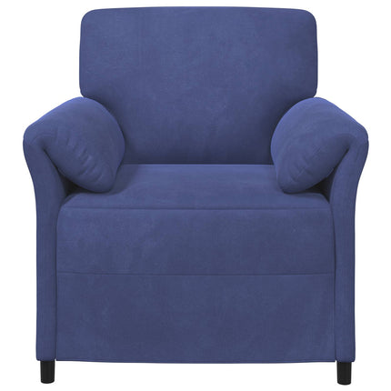 En-sitssoffa Polisblå 88 x 83 x 95 cm Sammet