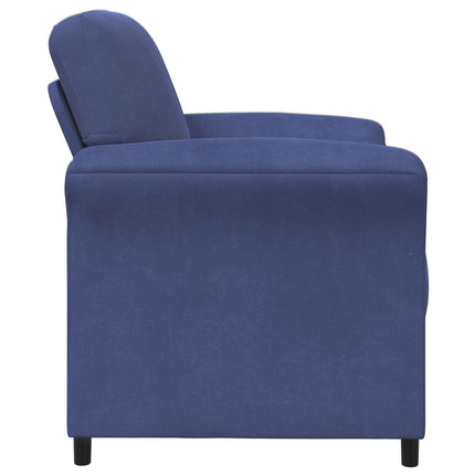 En-sitssoffa Polisblå 88 x 83 x 95 cm Sammet