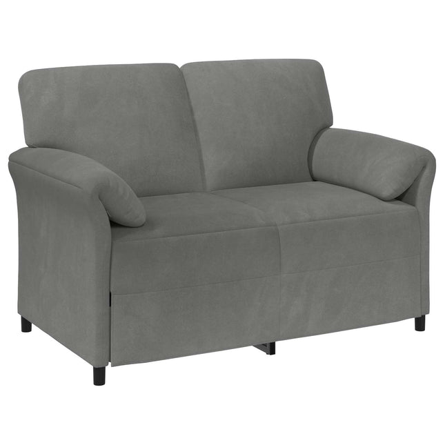 2-sits soffa Mörkgrå 138 x 83 x 95 cm Sammet