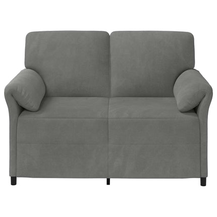 2-sits soffa Mörkgrå 138 x 83 x 95 cm Sammet