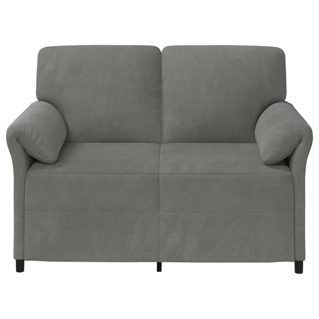 2-sits soffa Mörkgrå 138 x 83 x 95 cm Sammet
