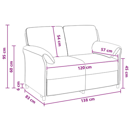2-sits soffa Mörkgrön 138 x 83 x 95 cm Sammet