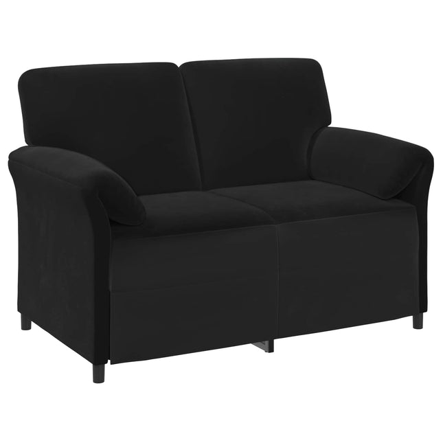 2-sits soffa Svart 138 x 83 x 95 cm Sammet