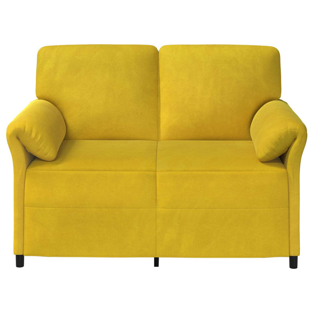 2-sits soffa Gul 138 x 83 x 95 cm Sammet