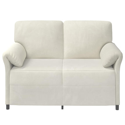 2-sits soffa Gräddvit 138 x 83 x 95 cm Sammet