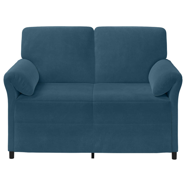 2-sits soffa Blå 138 x 83 x 95 cm Sammet