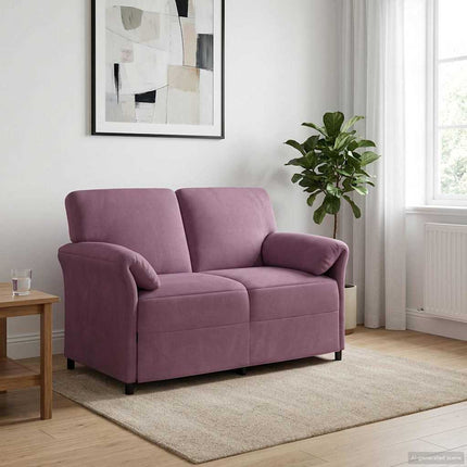 2-sits soffa Lila 138 x 83 x 95 cm Sammet