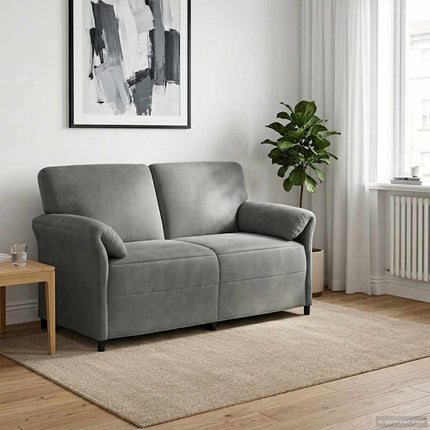 2-sits soffa Mörkgrå 158 x 83 x 95 cm Sammet