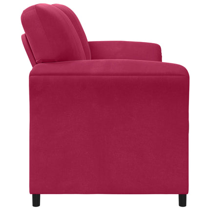 2-sits soffa Vinröd 158 x 83 x 95 cm Sammet