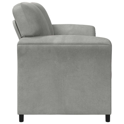 3-Sits soffa Ljusgrå 198 x 83 x 95 cm Sammet