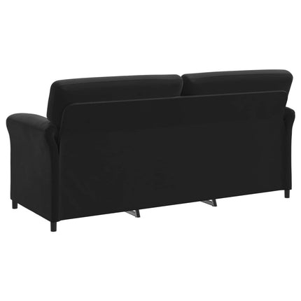 3-Sits soffa Svart 198 x 83 x 95 cm Sammet