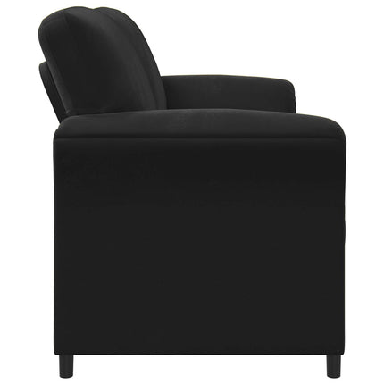 3-Sits soffa Svart 198 x 83 x 95 cm Sammet