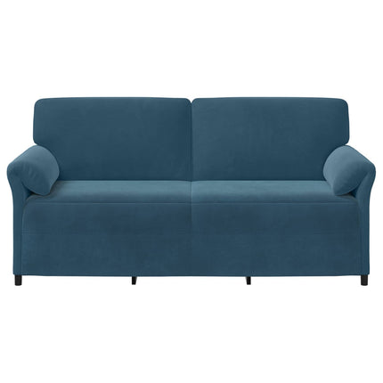 3-Sits soffa Blå 198 x 83 x 95 cm Sammet