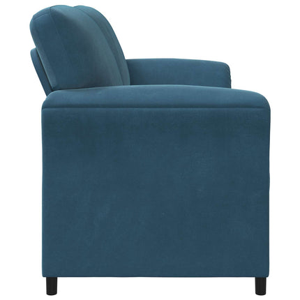 3-Sits soffa Blå 198 x 83 x 95 cm Sammet