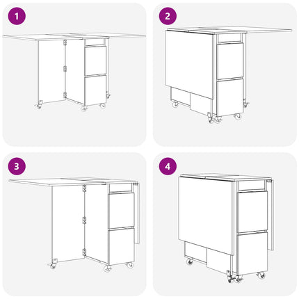Matbord 2 pcs 140 x 80 x 77 cm Konstruerat trä Betonggrå
