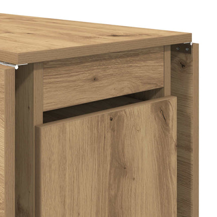 Matbord 2 pcs 140 x 80 x 77 cm Konstruerat trä Artisan-ek