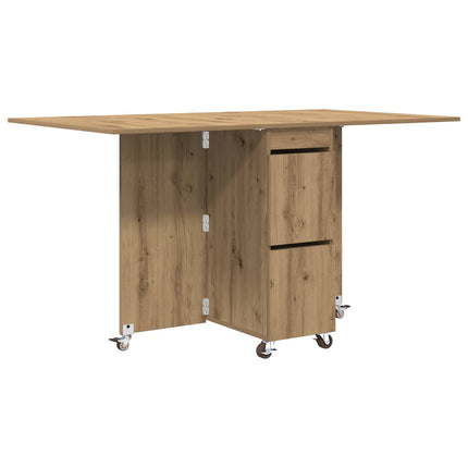 Matbord 140 x 80 x 77 cm Konstruerat trä Artisan-ek Rektangulär