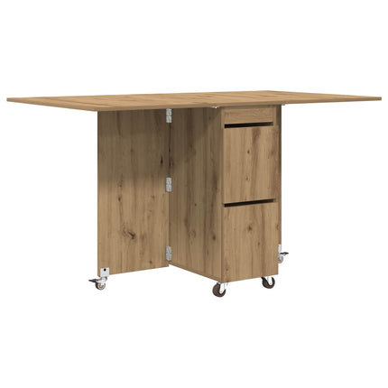 Matbord 140 x 80 x 77 cm Konstruerat trä Artisan-ek Rektangulär