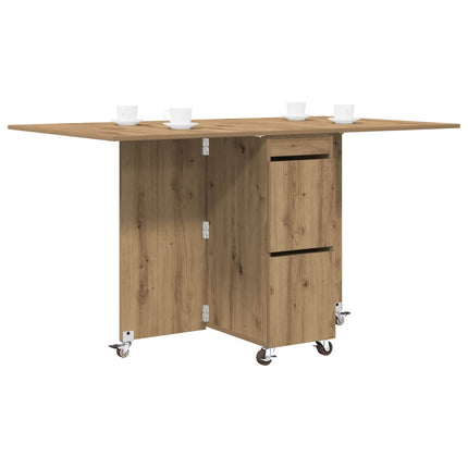 Matbord 140 x 80 x 77 cm Konstruerat trä Artisan-ek Rektangulär