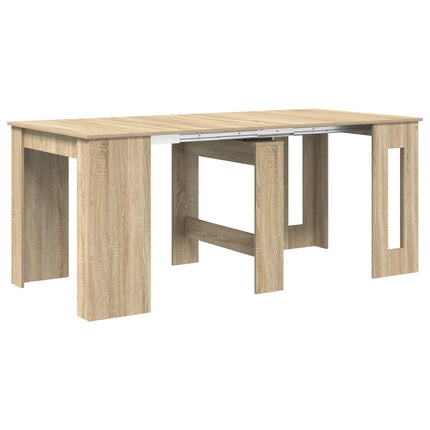 Matbord 180 x 85 x 75 cm Konstruerat trä Sonoma-ek Rektangulär