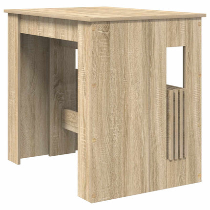 Matbord 180 x 85 x 75 cm Konstruerat trä Sonoma-ek Rektangulär