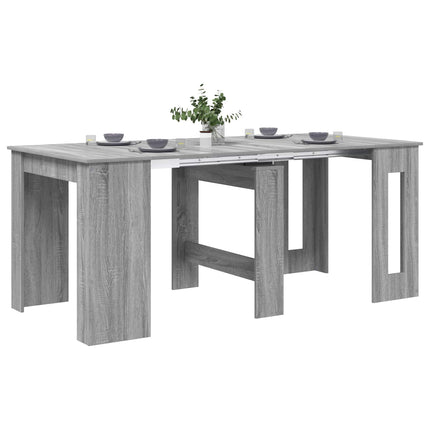 Matbord 180 x 85 x 75 cm Konstruerat trä Grå Sonoma Rektangulär