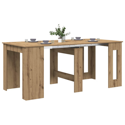 Matbord 180 x 85 x 75 cm Konstruerat trä Artisan-ek Rektangulär