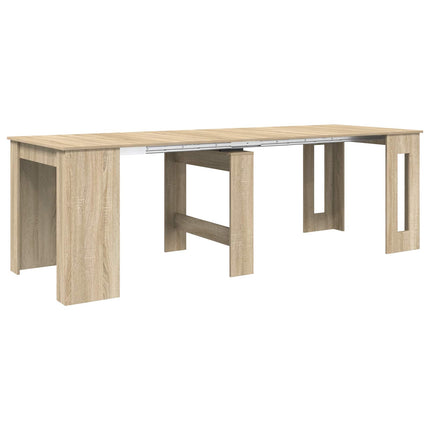 Matbord 240 x 85 x 75 cm Konstruerat trä Sonoma-ek Rektangulär