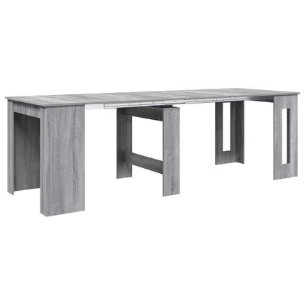 Matbord 240 x 85 x 75 cm Konstruerat trä Grå Sonoma Rektangulär
