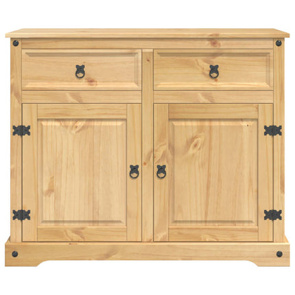 Köksvagn 2 pcs Honungsvax 112 x 70 x 91,5 cm Massivt furu