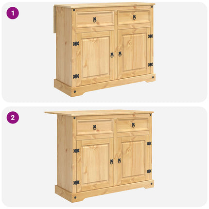 Köksö set Honungsvax 112 x 70 x 91,5 cm Massivt furu