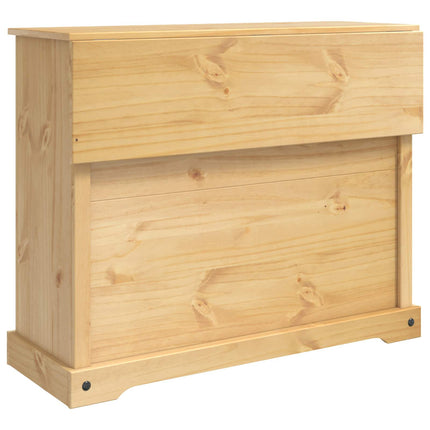 Köksvagn 2 pcs Honungsvax 112 x 70 x 91,5 cm Massivt furu