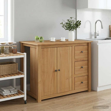 Köksö set 2 st PANAMA Honungsvax 112 x 77 x 90 cm Massivt furu