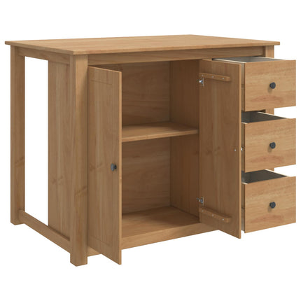 Köksvagn PANAMA 2 pcs Honungsvax 112 x 77 x 90 cm Massivt furu