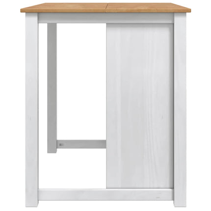 Köksvagn PANAMA 2 pcs Vit och Honungsvax 112 x 77 x 90 cm