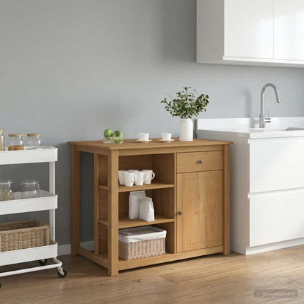 Köksö set 2 st PANAMA Honungsvax 112 x 77 x 90 cm Massivt furu