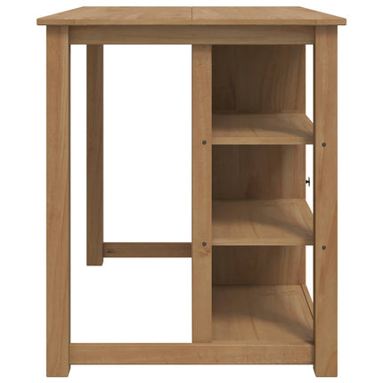 Köksvagn PANAMA 2 pcs Honungsvax 112 x 77 x 90 cm Massivt furu