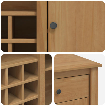 Köksö set 2 st PANAMA Honungsvax 112 x 77 x 90 cm Massivt furu