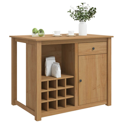 Köksvagn PANAMA 2 pcs Honungsvax 112 x 77 x 90 cm Massivt furu