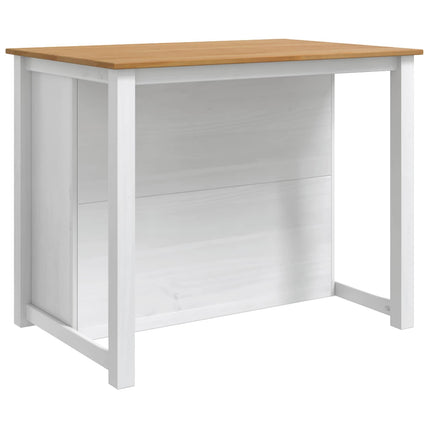 Köksvagn PANAMA 2 pcs Vit och Honungsvax 112 x 77 x 90 cm