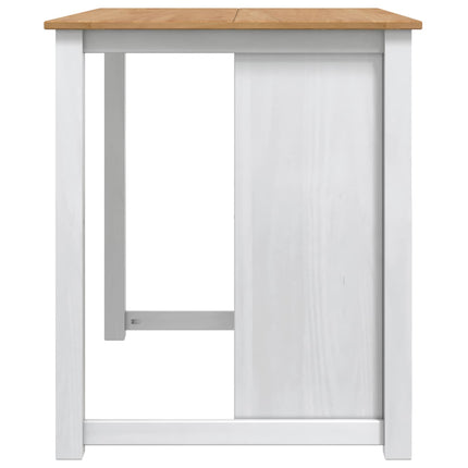 Köksvagn PANAMA 2 pcs Vit och Honungsvax 112 x 77 x 90 cm