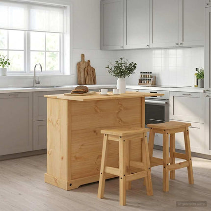 Köksö set 3 st CORONA Honungsvax 112 x 70 x 91,5 cm