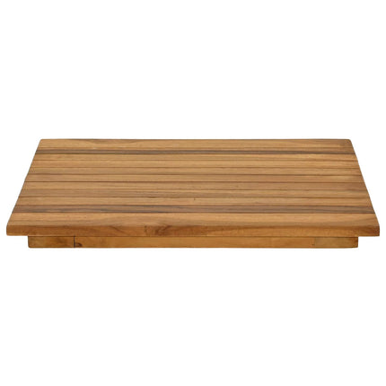 Bordsskiva 40 x 40 x 3,5 cm Fyrkantig Massivt teakträ Naturlig