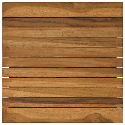 Bordsskiva 40 x 40 x 3,5 cm Fyrkantig Massivt teakträ Naturlig
