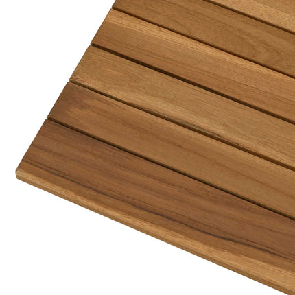 Bordsskiva 50 x 50 x 3,5 cm Fyrkantig Massivt teakträ Naturlig
