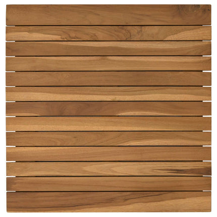 Bordsskiva 50 x 50 x 3,5 cm Fyrkantig Massivt teakträ Naturlig