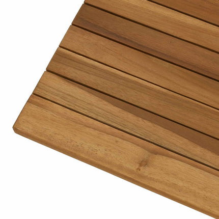 Bordsskiva 60 x 60 x 3,5 cm Fyrkantig Massivt teakträ Naturlig