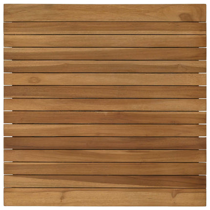 Bordsskiva 60 x 60 x 3,5 cm Fyrkantig Massivt teakträ Naturlig