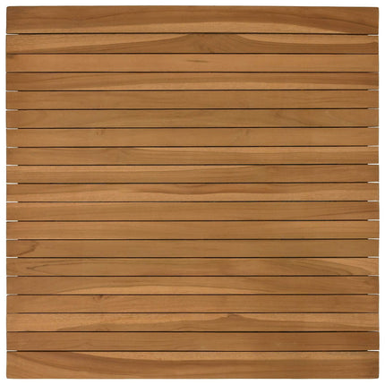 Bordsskiva 70 x 70 x 3,5 cm Fyrkantig Massivt teakträ Naturlig