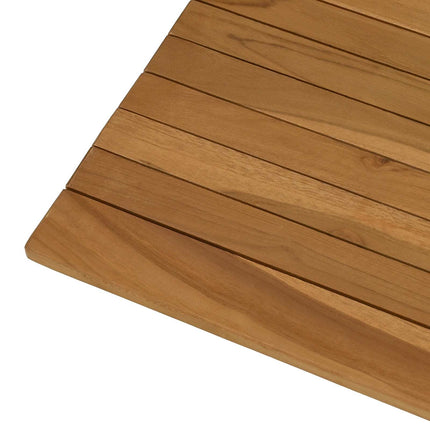 Bordsskiva 80 x 80 x 3,5 cm Fyrkantig Massivt teakträ Naturlig